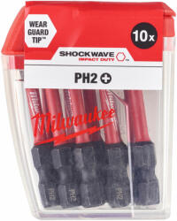 Milwaukee Shockwave PH2 50mm 10pc. 4932430855