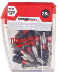 Milwaukee Shockwave TX15 25mm 25pc. 4932430873