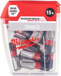 Milwaukee Shockwave TX50 25mm 15pc. (4932430892) Set capete bit, chei tubulare