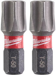 Milwaukee Shockwave TX50 25mm 2pc. 4932430891 Set capete bit, chei tubulare