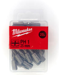 Milwaukee PH1 25mm 25pc. 4932399586 Set capete bit, chei tubulare