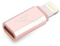 hoco. Adapter csatlakozó - lightning - micro USB rose gold (HC025740) (HC025740)