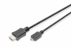 ASSMANN Digitus DB-330109-020-S HDMI kábel 2 M HDMI D-típus (Micro) Fekete (DB-330109-020-S) (DB-330109-020-S)