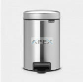 Merida Hulladékgyűjtő, 3L, rozsdamentes, szálcsiszolt, lábpedálos