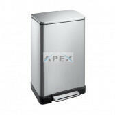 Merida Hulladékgyűjtő, rozsdamentes, szálcsiszolt, 'CUBE', 30L