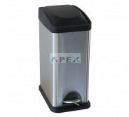 Merida Hulladékgyűjtő 15L rozsdamentes, szálcsiszolt lábpedálos