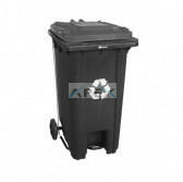 Merida Mobil hulladékgyüjtő, 240L, műanyag, lábpedálos, fedél nélkül