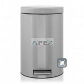 Merida Hulladékgyűjtő, 12L, rozsdamentes, szálcsiszolt, lábpedálos