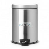 Merida Hulladékgyűjtő, 5L, rozsdamentes, szálcsiszolt, lábpedálos - webmuszaki - 10 790 Ft