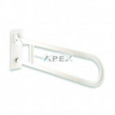 Merida Felhajtható kapaszkodó, fali, toalettpapír tartóval, fehér-epoxy