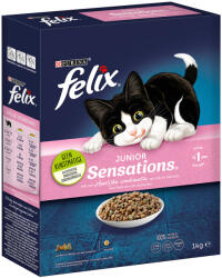 FELIX 8x1kg Felix Junior Sensations száraz macskatáp