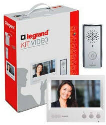 DANIELLA Kereskedelmi Kft Legrand 4-vezetékes színes videó kaputelefon szett, kihangosított, 1 lakásos, 7collos beltéri beltéri egységgel (369580) (369580)