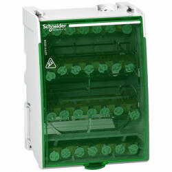 Schneider Electric Schneider Linergy csavaros sorkapocs elosztó blokk, 100A, 4P, 28 lyuk (LGY410028) (LGY410028)