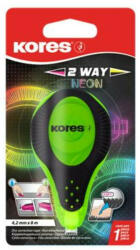 Kores Hibajavító roller, 4, 2 mm x 8 m, KORES 2WAY Neon, vegyes színekben (IK84321) (84321)