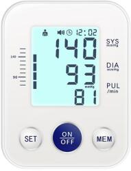  Kar vérnyomásmérő, LCD kijelző, memória funkció, fehér (21-blood-pressure)