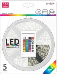 Avide ABLSBL12V5050-30RGB65 LED szalag bliszter 12V 7.2W SMD5050 30LED RGB IP65 5m (ABLSBL12V5050-30RGB65) - marketworld