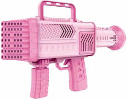  Bubble Gun interaktív játék szappanbuborék-pisztoly, rózsaszín (KRSZ247)