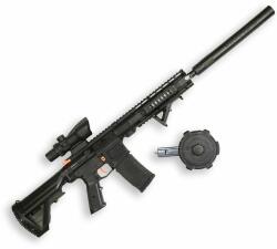 Sunny Blaster M4A1, vízzselés BB támadó puska tartozékokkal, fekete színben (M4A1-black)