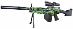 Sunny Blaster M249, vízigél lövedékpisztoly, tartozékokkal, zöld (M249-green)