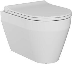 Sanovit BUENO fali WC - rimless - perem nélküli - rejtett szerelésű - mély öblítésű - rövid 49 cm (100914) - watermarkt