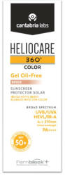 Cantabria - Gel pentru protectie solara cu SPF 50+ Cantabria Labs Heliocare 360 Color, 50 ml Beige