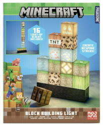 Paladone Minecraft: Block Building Light, Kombinálható, Vezetékes, Gamer, Asztali lámpa