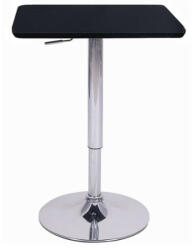 TEMPO KONDELA Magasság állítható bárasztal, fekete, 57x84-110 cm, FLORIAN