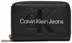 Calvin Klein Jeans Portofel Mic de Damă Calvin Klein Jeans Zip Around Mono K60K612255 Negru