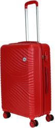 Benzi Ibiza piros 4 kerekű közepes bőrönd (BZ5605-piros-M)
