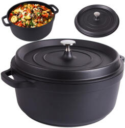  Fazék, tapadásmentes, indukciós, fedővel, 7L (v7169)