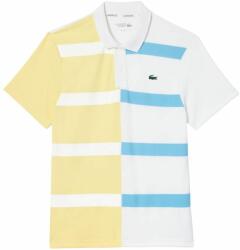 Lacoste Tricouri polo bărbați "Lacoste Ultra-Dry Colourblock Stripe Tennis Polo Shirt - Galben