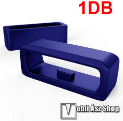 Okosóra szíj bújtató - 1db, szilikon, 22mm széles szíjakhoz, nem mérgező, mosható, A feltüntetett méret a bujtató belső szélességét jelöli! - SÖTÉTKÉK - mobilasz - 699 Ft