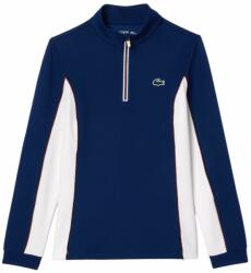 Lacoste Hanorace tenis dame "Lacoste Slim Fit Quarter-Zip Sweatshirt - navy blue/white