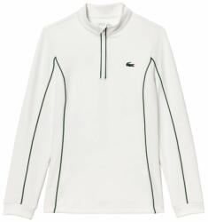 Lacoste Hanorace tenis dame "Lacoste Slim Fit Quarter-Zip Sweatshirt - white/green