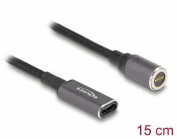 Delock Adaptor de incarcare laptop USB type C la conector magnetic 15cm 60W, Delock 80781 (80781)