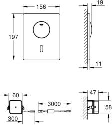 GROHE Tectron Skate wc. öbl. infrás