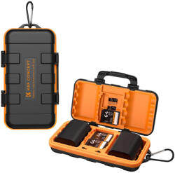 K&F Concept 2x Akkumulátor 2x CF/XQD 4x SD Kártya Tartó Tok -Battery Box (KF31.079)