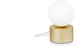 Ideal Lux Veioza Perlage 292458, D: 10 cm H: 15, 5 cm, 4W G9 LED, metal alamă, sticlă albă (292458)