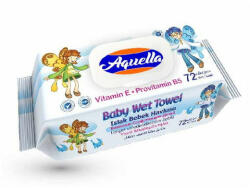 Aquella Baby nedves törlőkendő vitaminos fliptop 72db