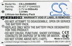 Logitech Harmony 890 Pro series 3.7V 950mAh 3.52Wh Li-ion távirányító akku/akkumulátor
