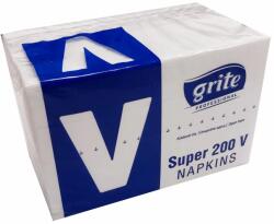 GRITE Servetele pliate in V, 22x16.5 cm, 2 straturi, 200 buc/set, GRITE Super 200 V (2138773)