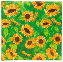Goldbuch Beragasztós fotóalbum 60/25x25 fehér oldal, Sunflower, green (24548)
