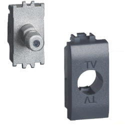 Legrand Priza TV-SAT tip F 1M Living Light Bticino antracit L4202FN (L4202FN)