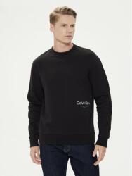 Calvin Klein Bluză Off Placement K10K113095 Negru Regular Fit