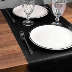 Mapelor Airspun víztaszító nemszőtt textil asztali futó 40 cm x 48 m - fekete