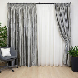 Hiko Set 2 draperii Hiko ROYAL SHAPE gri, cu rejansa (10014551)