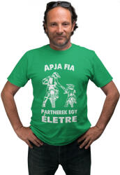  Motoros apa és fia - Férfi Póló (moaefap7)