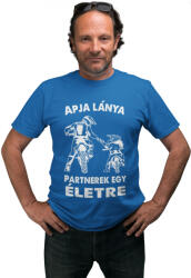  Motoros apa és lánya - Férfi Póló (810120)