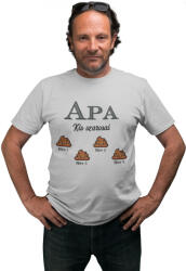  Apa kis szarosai (Személyre szabható) - Férfi Póló (724247)