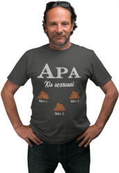  Apa kis szarosai (Személyre szabható) - Férfi Póló (apkisszap22)